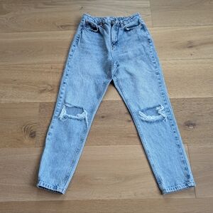 Topshop Distressed High Wasted Jeans